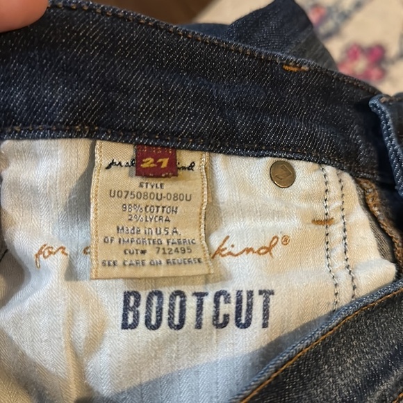 7 For All Mankind Women’s BootCut Jean Size 27 Tall (33in inseam) - Picture 5 of 6